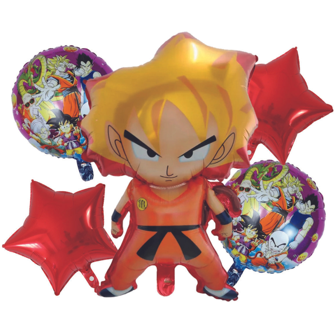 Dragonball Son Goku Blond Folienballon Set