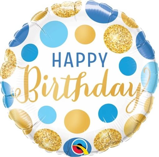 Folien-Ballon Happy Birthday Erwachsene (max. 1 Stück) 46cm - 18"