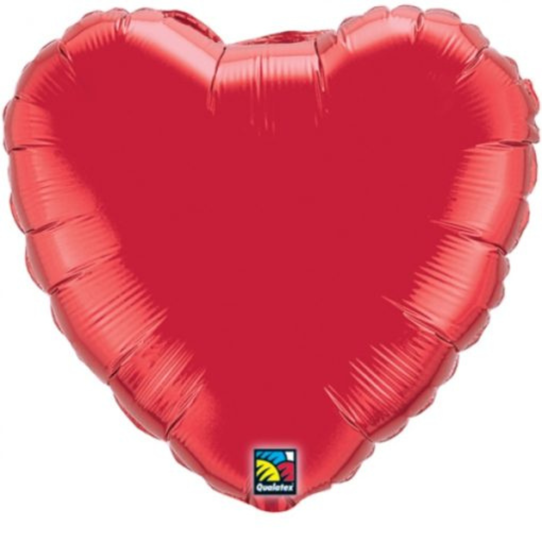 Folien-Ballon Formen und Farben (max. 1 Stück) 45cm - 18" (Valentinstag)